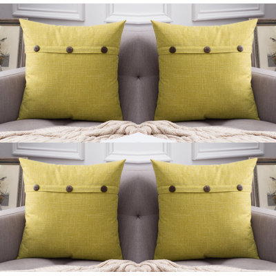 Chenille Geometric 18'' Throw Pillow Cover