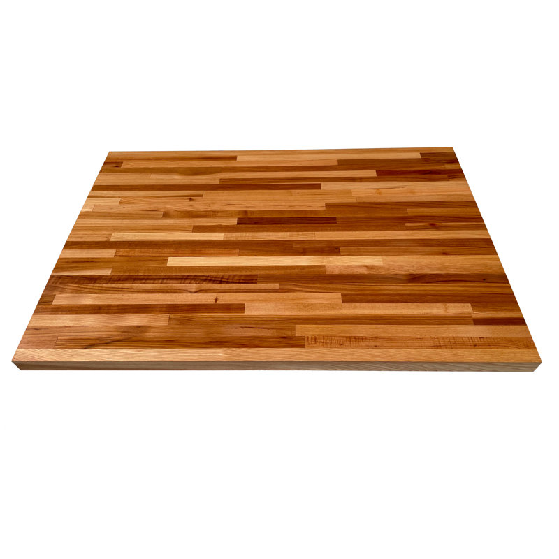 Dessus Knya Butcher Block, Noyer blanc, 1,5 po x 26 po x 38 po