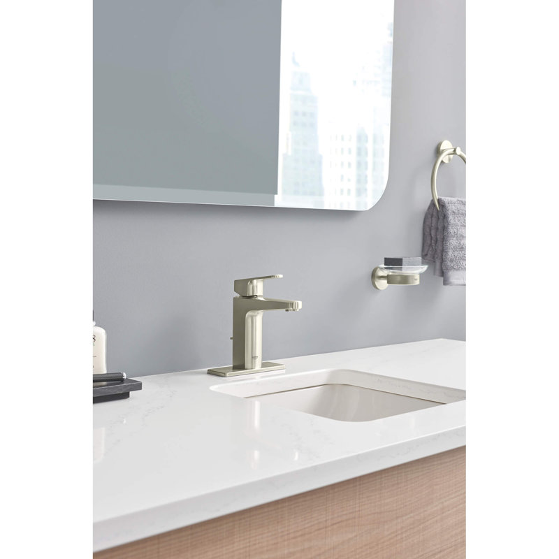 Tallinn Single Hole Bathroom Faucet, Brushed Nickel