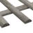 Meaghan 35cm H x 44cm W Grey Wood Lawn Edging