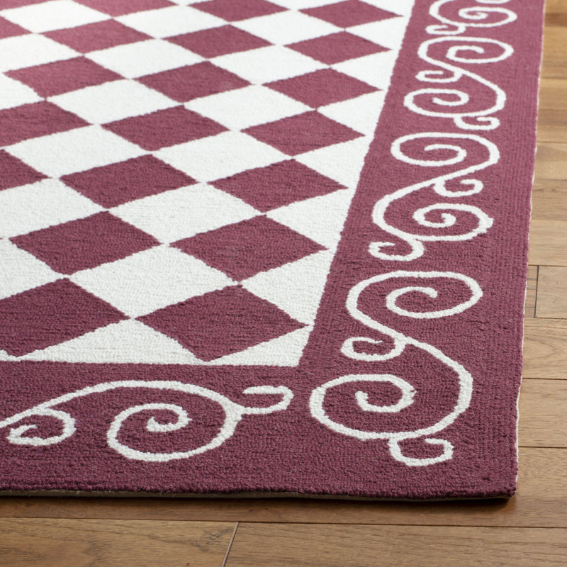Brayton Hand Hooked Wool Pile Rug, Rectangle 6' x 9'