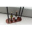  Modern Narrow Side Table, Tall Pedestal Drink End Tables Living Room, Narrow Coffee Table For Small Spaces, Beside, Sofa Couch, Bedroom, Wooden Night Stand Home Decor （dark Brown)