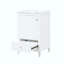 Meuble-lavabo avec lavabo, armoire de salle de bain avec porte à fermeture douce, support de rangement et tiroir-215908127