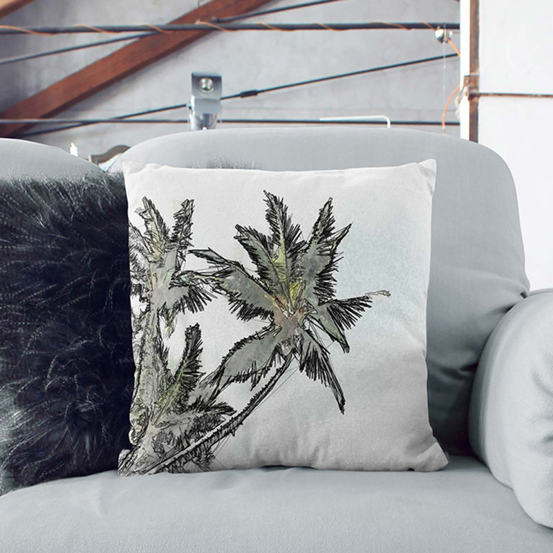 Square Throw Cushion, 40cm H x 40cm W x 15cm D