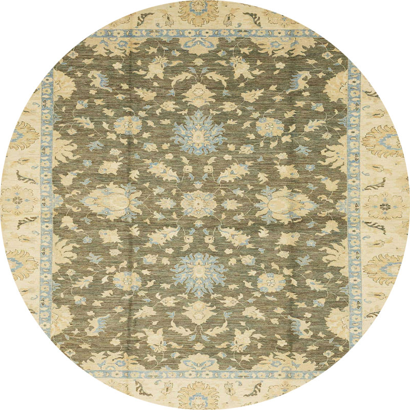 Tapis abstrait moderne 2577, Rond 3 pi