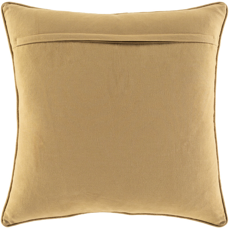  Cotton Floral Throw Pillow Cover, 22" x 22"
