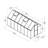 Palram - Canopia Mythos Walk-In Hobby Twin Wall Polycarbonate Aluminum Frame Greenhouse Kit with Roof Vent-278146403-349643232