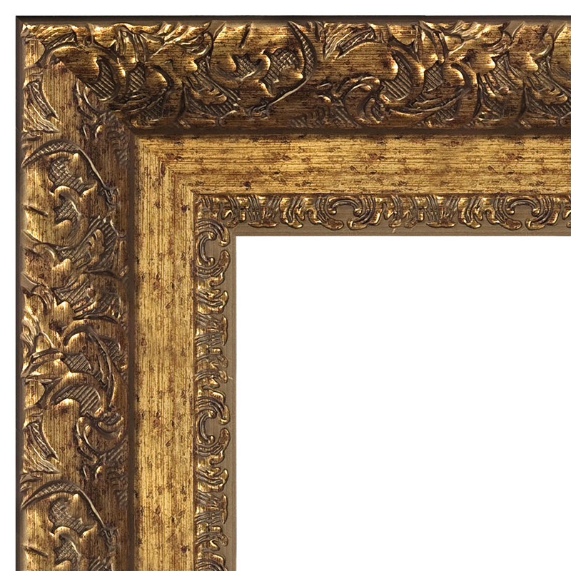 Large Framed Floral Still Life Painting on Canvas with Gold-Toned Frame