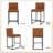 3 - Piece Dining Set With A Round Bar Table