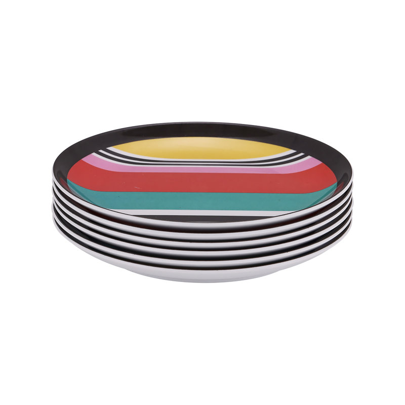 Ensemble de 6 assiettes à apéritif French Bull