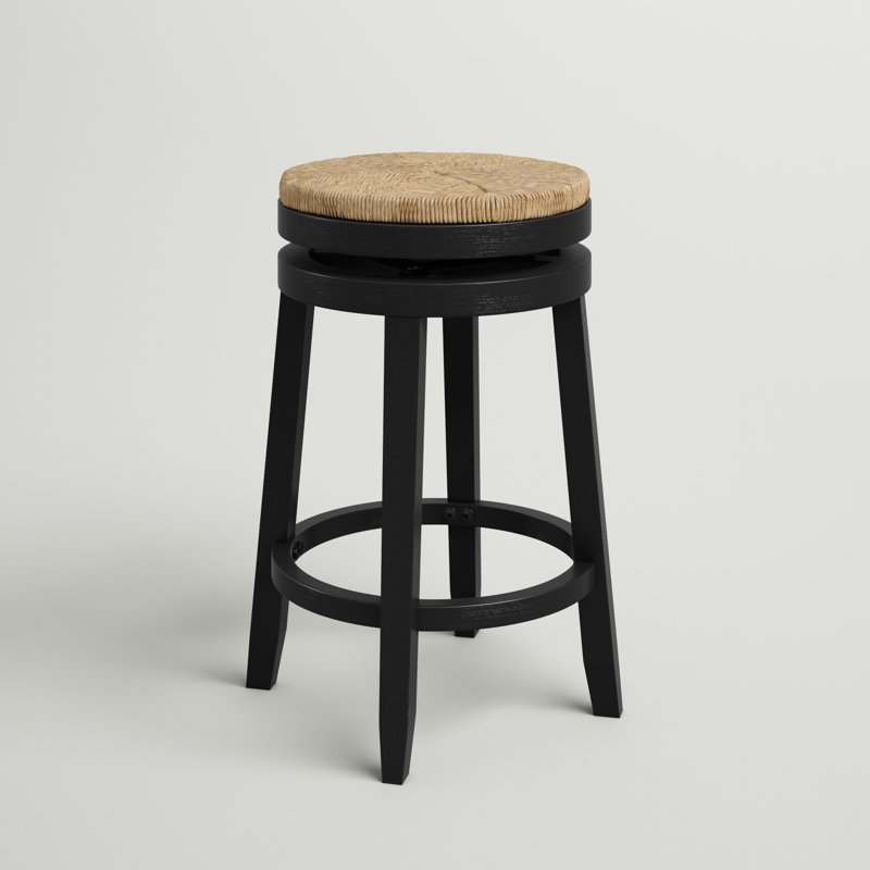 Tabouret de bar et de comptoir Granville, Tabouret de comptoir (siège d'une hauteur de 25,5, Noir