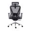 Chaise de bureau en maille vraiment ergonomique avec appui-tête et soutien lombaire