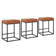 Romigh Upholstered Counter Stool with Metal Frame (Set of 3)