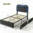 Boucle Full Bed Frame with 2 Storage Drawers, Upholstered Platform Bed with LED Headboard, Solid Wood Slats Support, No Box Spring Needed for Kids, Teens-1869177248-1869177250