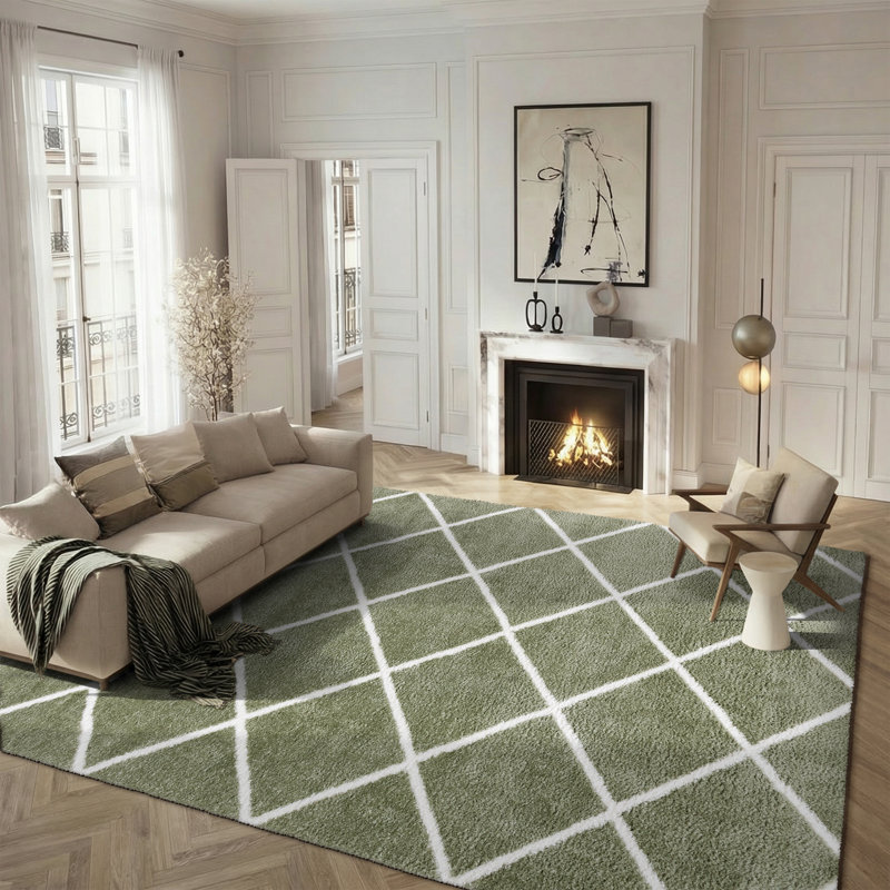Tahoe Shag Performance Geometric Rug, Rectangle 8' x 10'