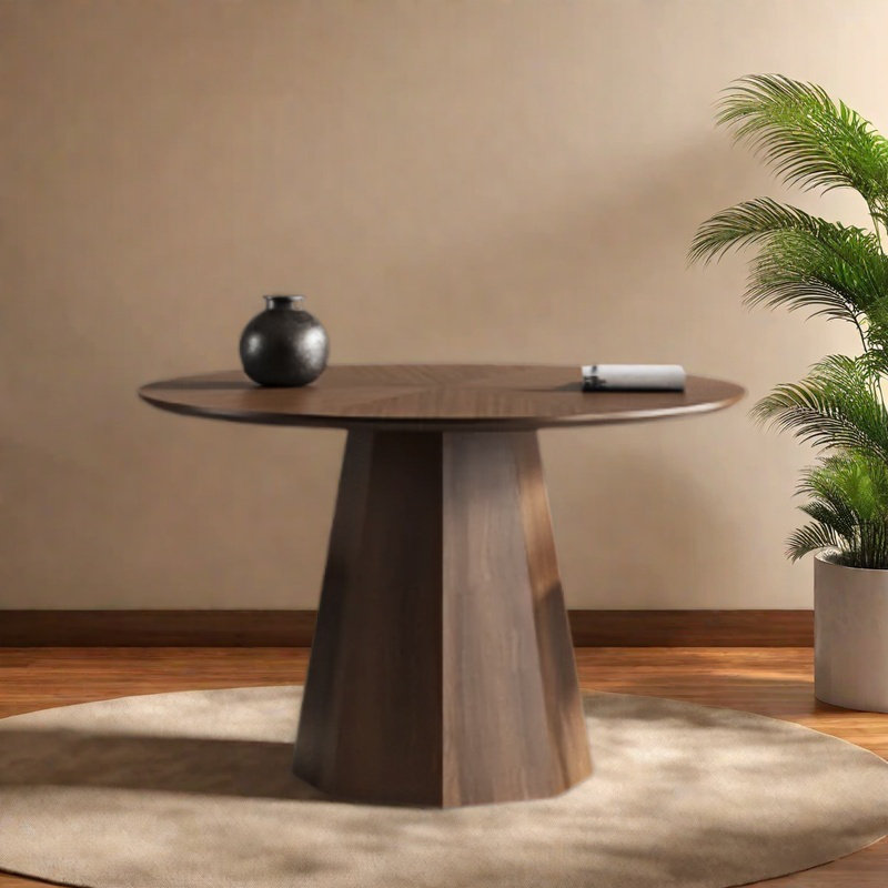 Minimalist quality dining table, 29.5"H x 39.3"L x 39.3"W