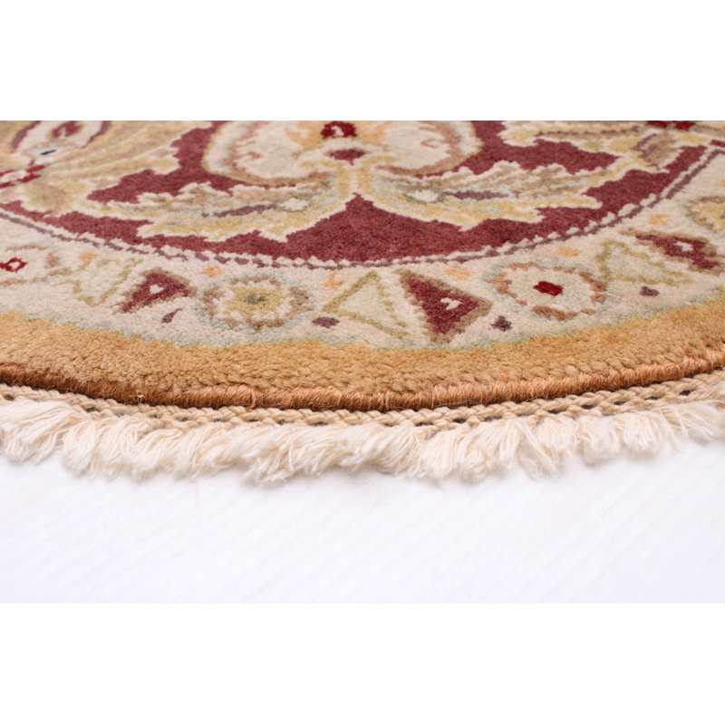 One-of-a-Kind 8' New Age Round Wool Area Rug in