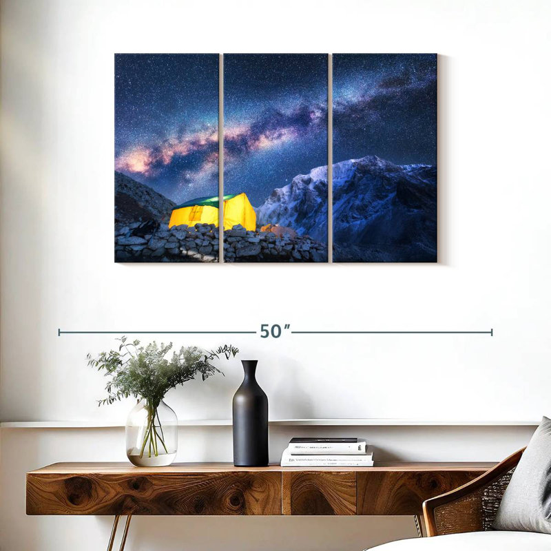 Oberle Milky Way Over Camping Tent, 24" H x 38" W