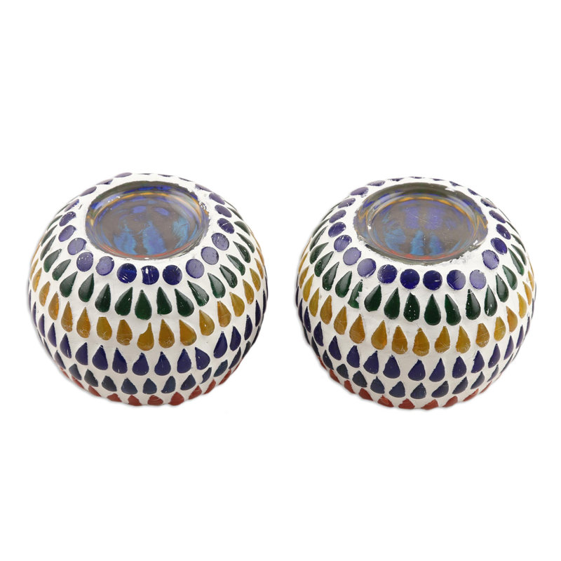 2.6'' H Glass Tabletop Tealight Holder