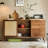 Modern Brown Solid Wood Sideboard
