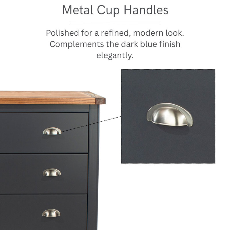 Sartor 4 Drawer Wide Chest Of Drawers, Painted Finish