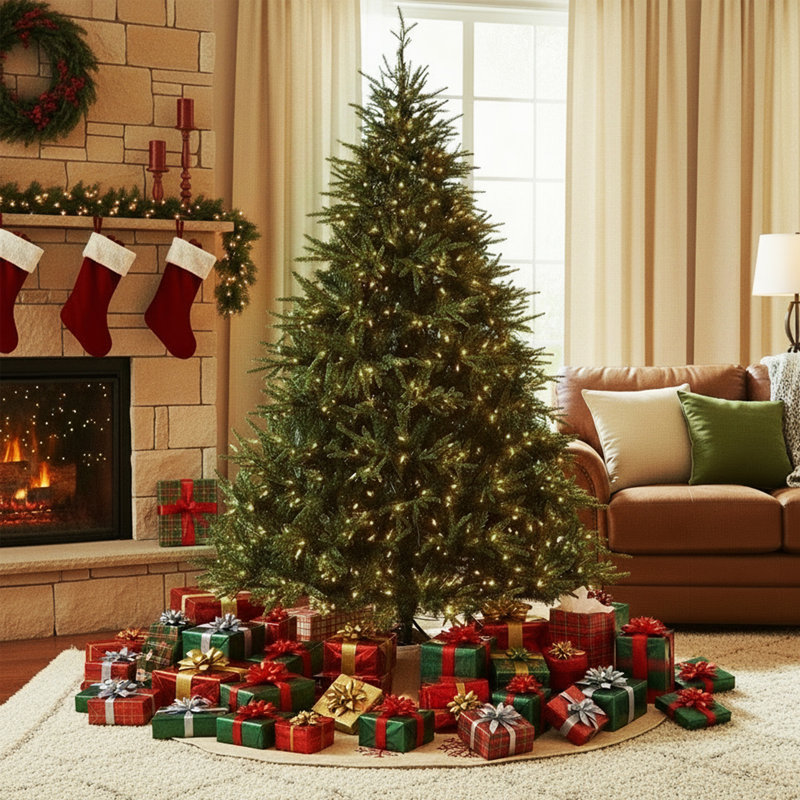 7.5ft. Feel Real Grandview Fraser Christmas Tree with Clear Lights, 7.5'