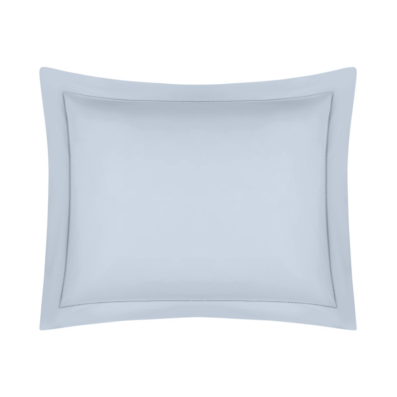 Perla Solid Color 100% Cotton Sham, King, Mint Green
