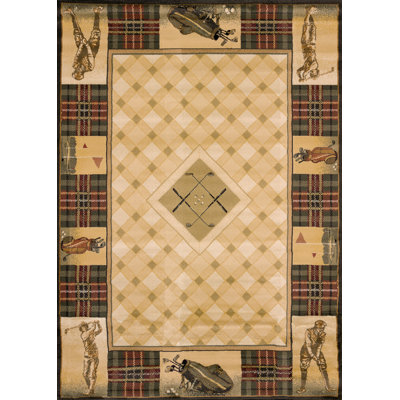 Tapis beige de style sud-ouest Bagwell
