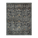 Rug & Kilim’S Khotan-Inspired Rug In Cool Gray And Ice Blue Geometric-Florals