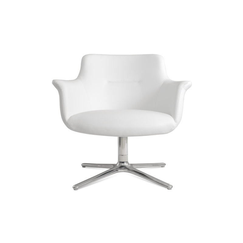 Méridienne Bottega, Blanc, Chrome poli