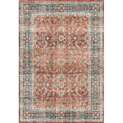 ELISE 5.3X7 6301-351 RED/BLUE/BEIGE