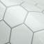 Carreau de mosaïque auto-adhésif en PVC 10,5 po x 10,5 po Hexagon