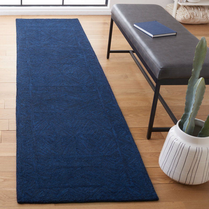 Altider Metro Hand Tufted Wool And Cotton With Latex Solid Color Rug, Rectangle 8' x 10'
