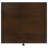 Gibson Coffee Brown 1-Drawer Rectangular Side Table