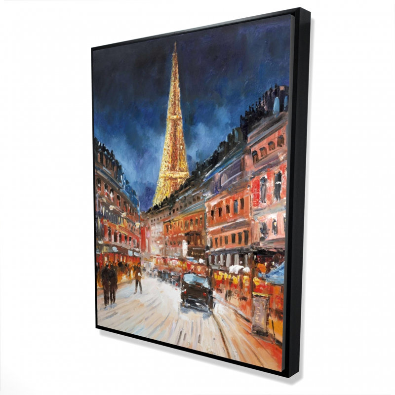 «Illuminated Paris», reproduction sur toile