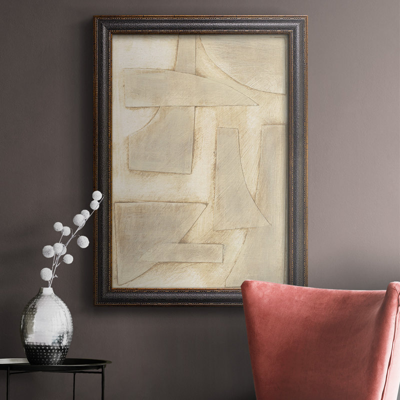 Buff «Shapes Abstract Shapes I», toile encadrée de qualité supérieure - prête à être accrochée, H 36 po x l 24 po x P 2,5 po