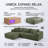 Boneless 108" Modern L-Shaped Sectional Sofa With Chaise Deep Seat Corduroy Upholstered Couch-405909552