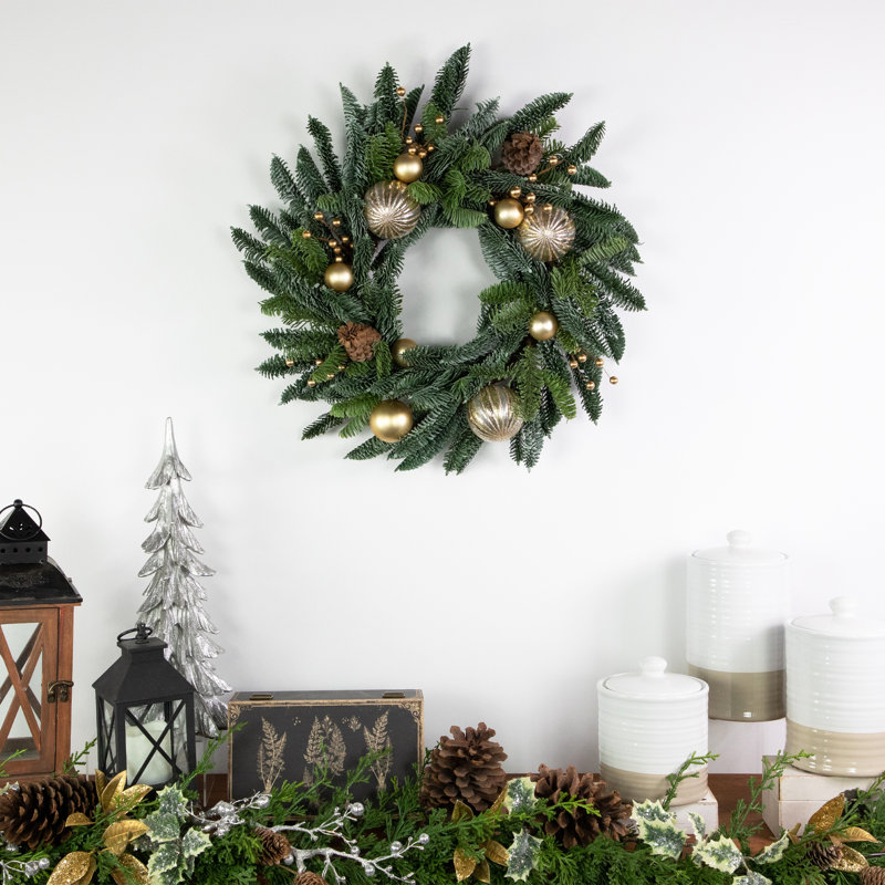 Faux Pine 22'' Wreath
