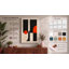 Vertical Forms in Motion Geometric - Wrapped Canvas-131764294-131764305