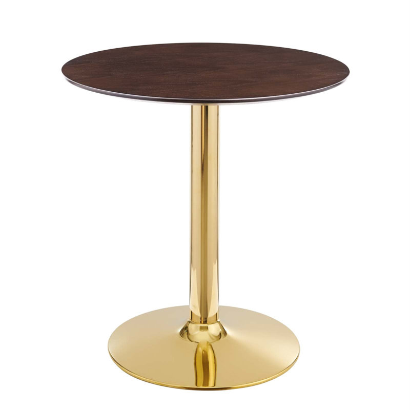 Table de salle à manger Modway Verne, L 28 po x L 28 po, Cerisier