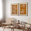 "Minimal Botanical", "Floral Floral Plants Silhouette", reproduction d'art sur toile encadrée 2 pièces-98373980-98373983