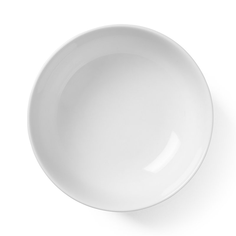 Rhombe Color Handmade Porcelain Dessert Bowl, White