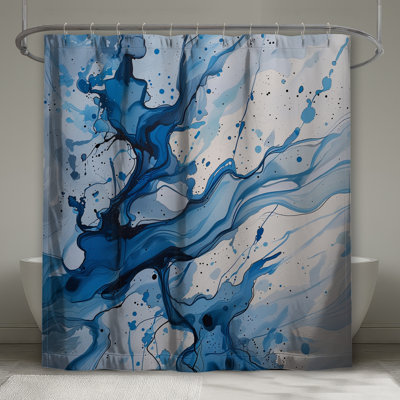 Rideau de douche abstrait - Art contemporain
