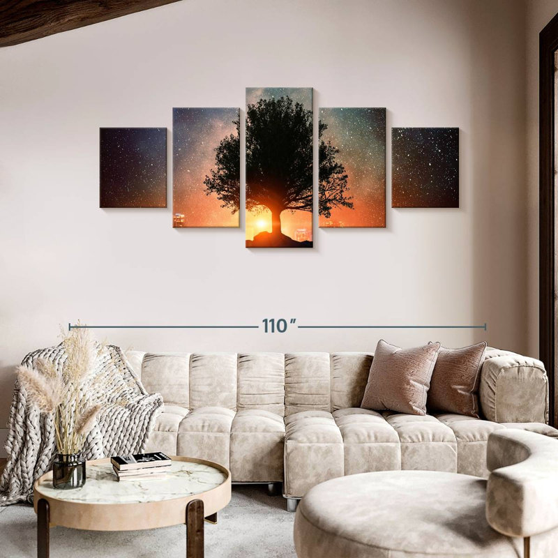 Starry Tree, 42" H x 92" W