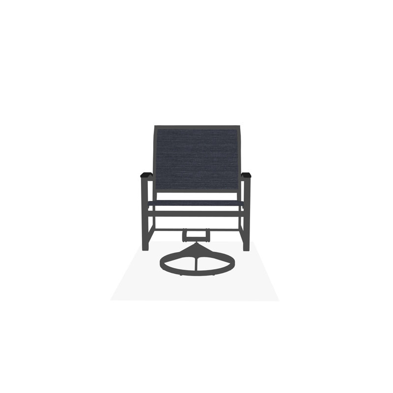 Bazza Outdoor Dining Chair, Augustine Denim, Graphite