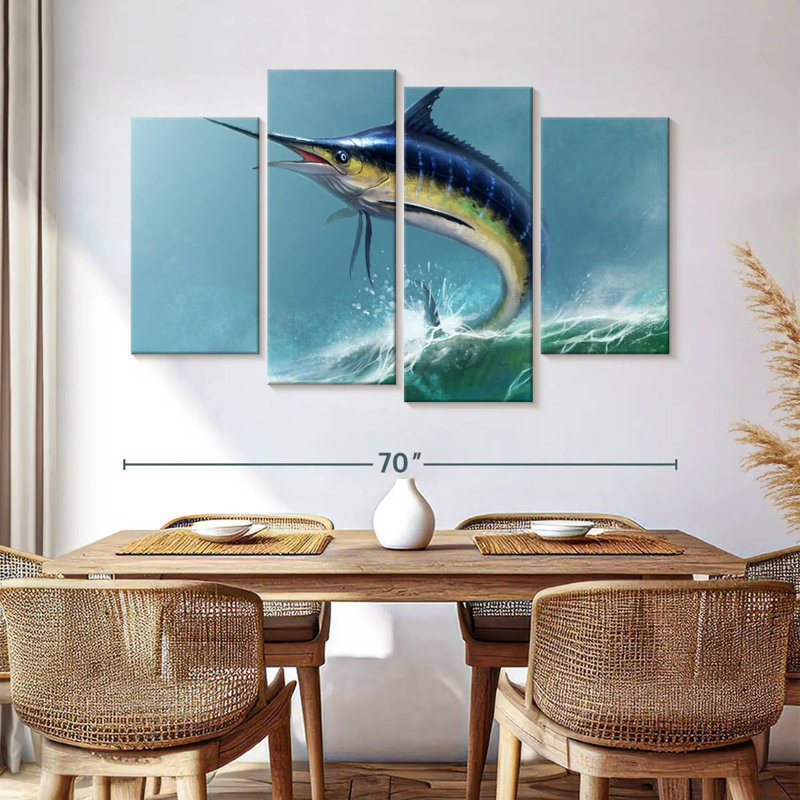 Brampt Leaping Marlin, 42" H x 68" W