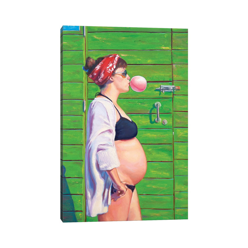 Pau At The Beach by Alexander Grahovsky - Wrapped Canvas Print, 20.32 cm H x 30.48 cm W