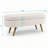 Ottoman Oval Storage Bench,Rubber Wood Legs-2122722694