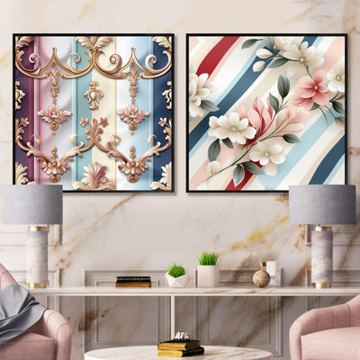 Jordan - Abstract Shapes Square Collage Set Of 2