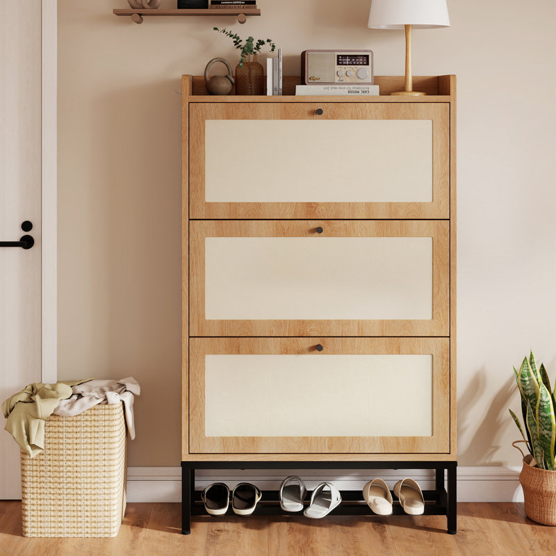 Armoire de rangement pour chaussures Slim, Kaki